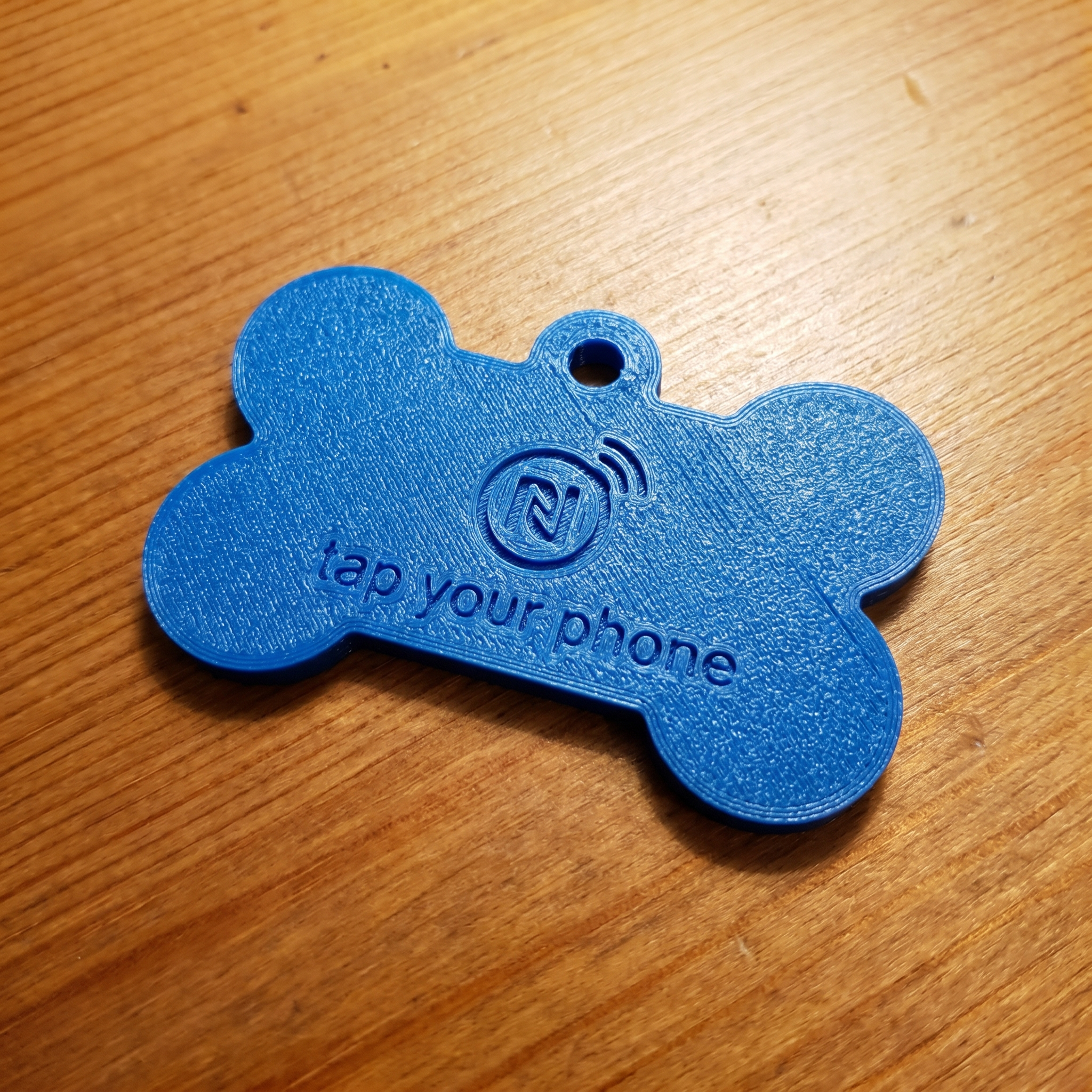 All three pet tag shapes — bone, round, and square — in various color combinations