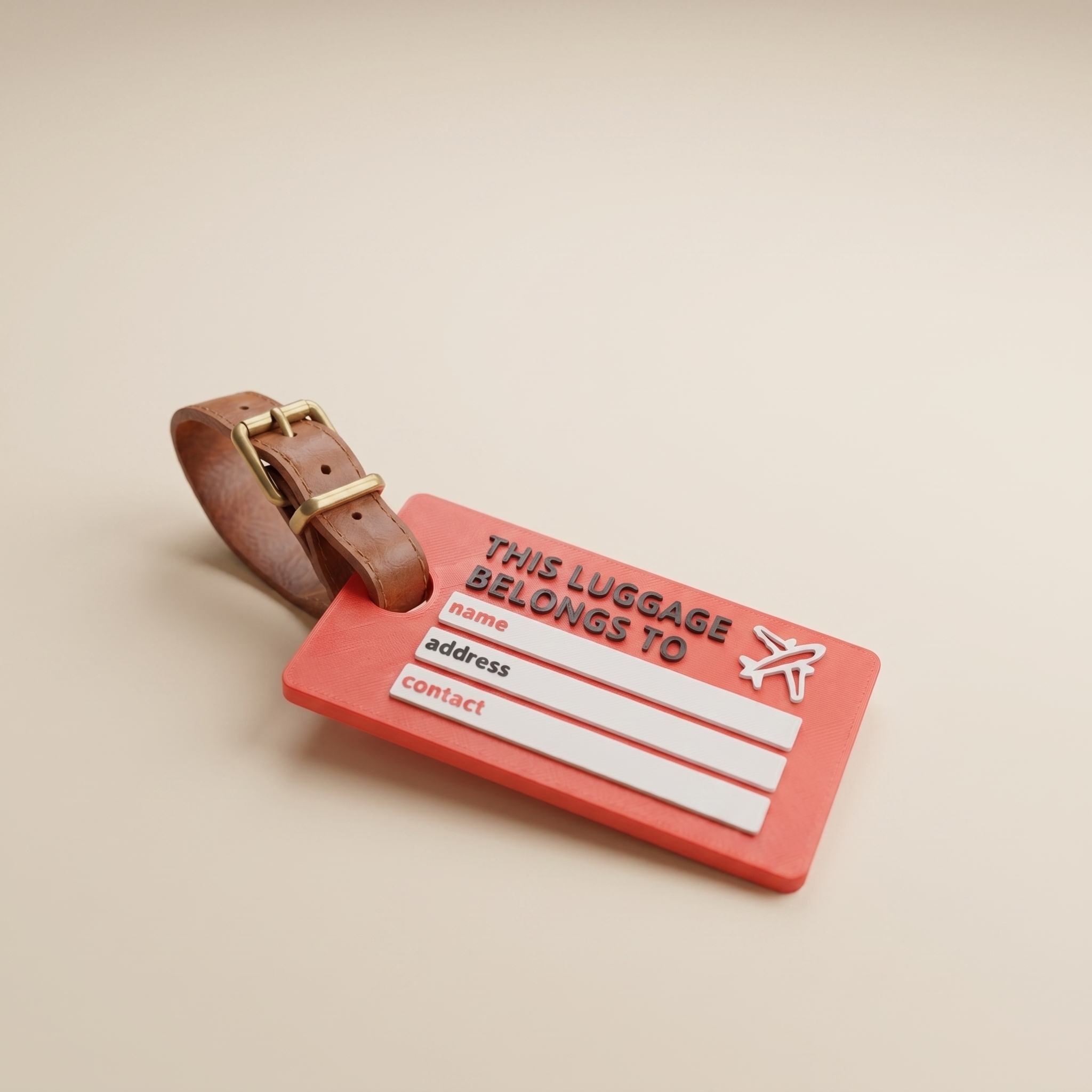NFC Smart Luggage Tag - Tap to Share Contact Info