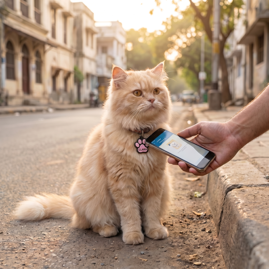 Customizable NFC Pet Tag | Tap to Call Owner