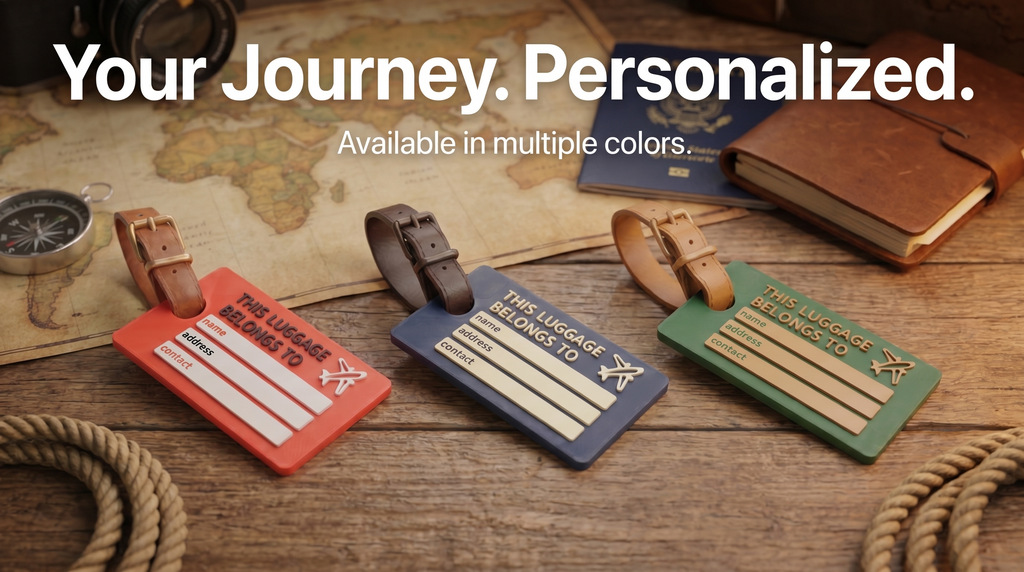 NFC Smart Luggage Tag - Tap to Share Contact Info