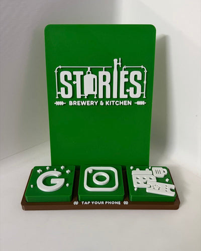 3D-printed branded tap stand for a brewery