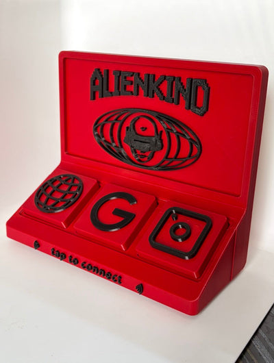 3D-printed branded tap stand for a streetwear label